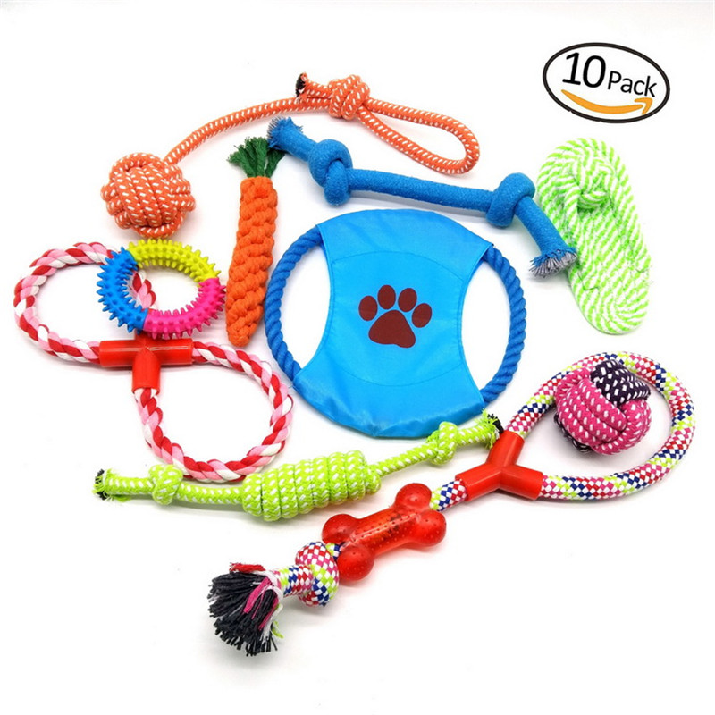 アグレッシブ チューワー ドッグ ロープ おもちゃ セット (3)